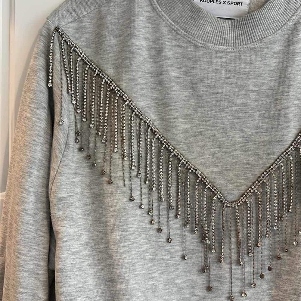Kooples Rhinestone Sweatshirt - Picture 4 of 10